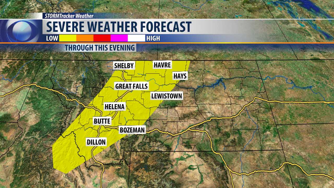 Severe weather possible today KRTV News in Great Falls, Montana